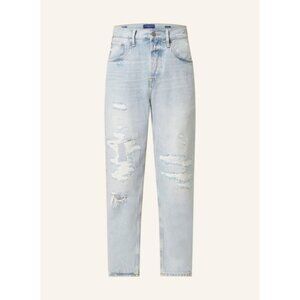 NWT Scotch & Soda Dean Loose Tapered Jean 31x34 Navy Denim Destroyed Distressed
